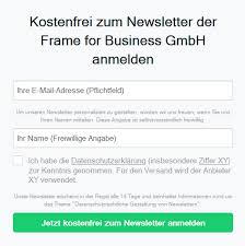 datenschutzerklärung newsletter