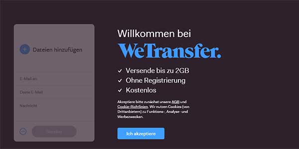 wetransfer datenschutz