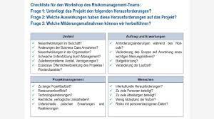 risiken im projektmanagement