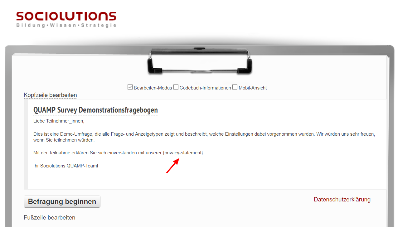 datenschutz umfrage